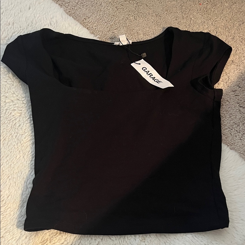 Garage Women's Classic Black Short Sleeve Tee